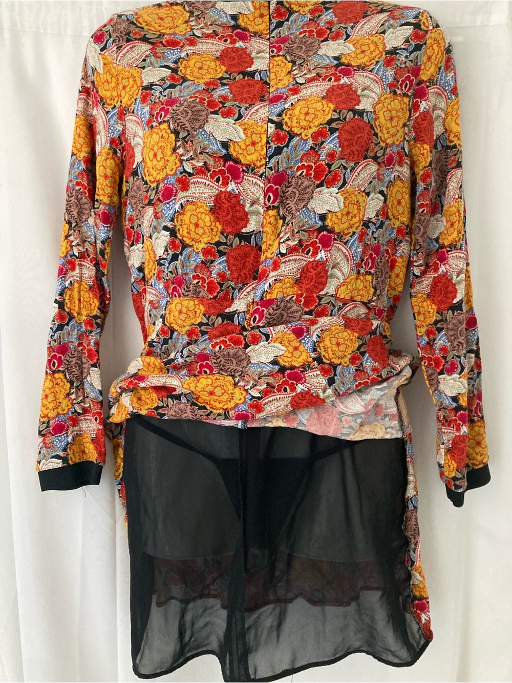 TRF Collection Floral 2 Piece Dress & Open Cardigan Set M Boho